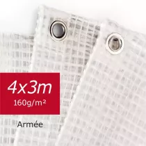 bache protection 4x3 pluie et grele