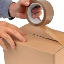 adhesif marron, rouleau 100m 2