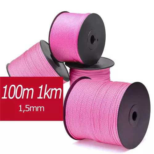 bobine de tresse rose