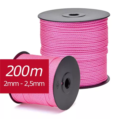 corde plastique tressé PP 200m